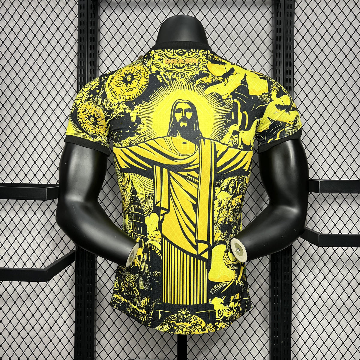 CAMISETA BRASIL EDICIÓN ESPECIAL JESÚS CRISTO 2024 HOMBRES (VERSIÓN DEL JUGADOR) - AMARILLO