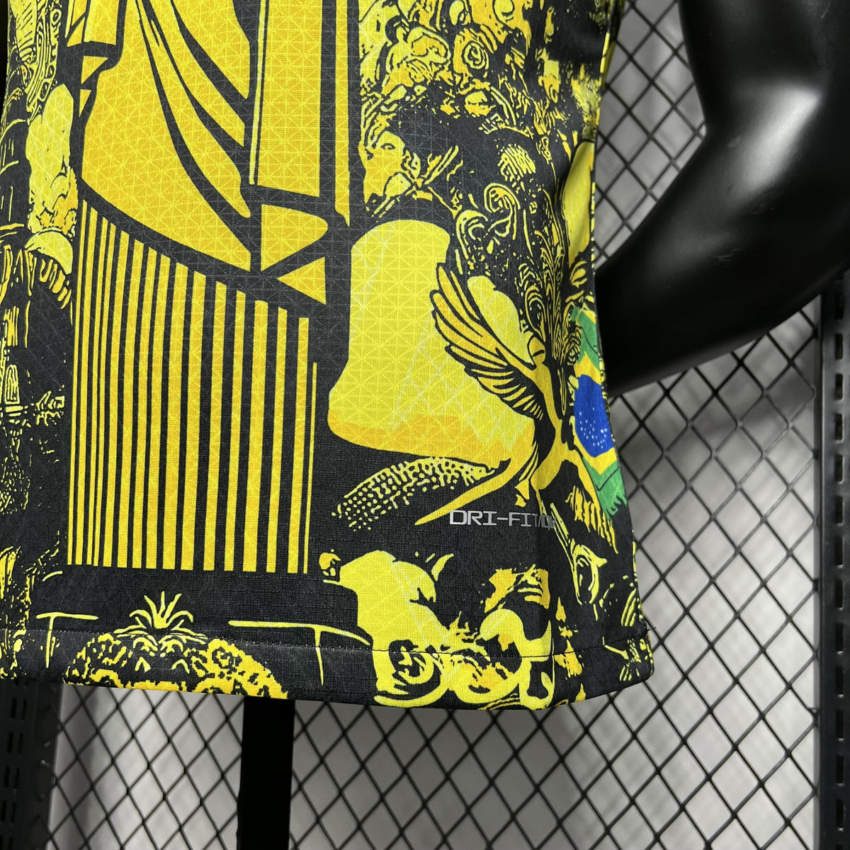 CAMISETA BRASIL EDICIÓN ESPECIAL JESÚS CRISTO 2024 HOMBRES (VERSIÓN DEL JUGADOR) - AMARILLO